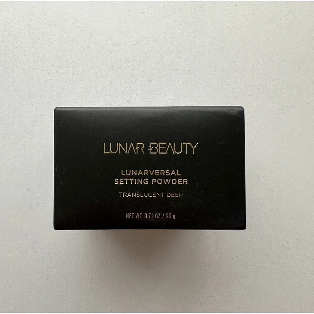 Lunar Beauty Setting Powder Translucent Deep With Box New .71 Oz